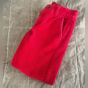 Red Corduroy Pants — Size 6